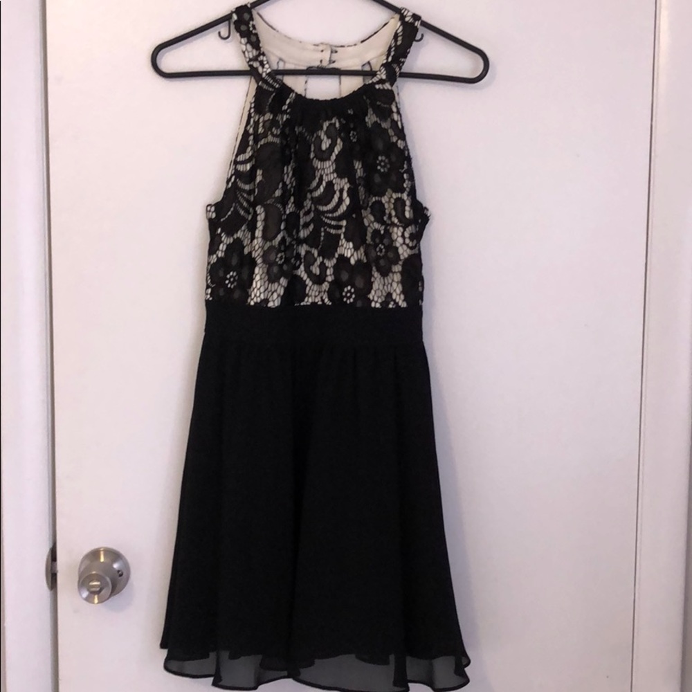 Black and white dress